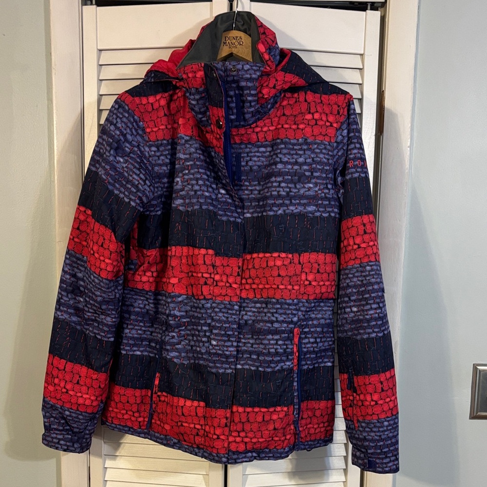 Roxy Girls's Vibrant Pink and Purple Ski Jacket